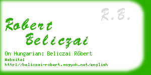 robert beliczai business card
